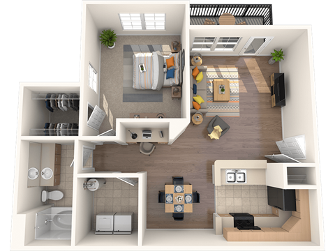 Ashford at Spring Lake Atlanta apartments one bedroom one bathroom 846 square feet